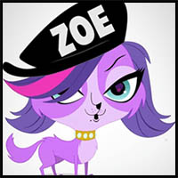 How to Draw Zoe Trent from Littlest Pet Shop Step by Step Drawing Tutorial