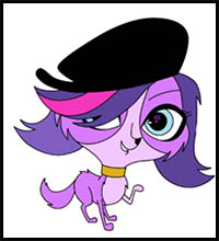 How to Draw Zoe Trent from Littlest Pet Shop