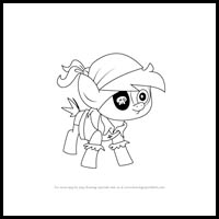 how to draw pirate pipsqueak from my little pony - friendship is magic