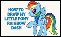 how to draw my little pony - rainbow dash