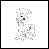 how to draw zecora from my little pony - friendship is magic