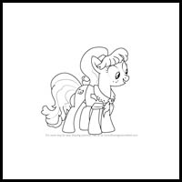how to draw peachbottom from my little pony - friendship is magic