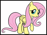 how to draw fluttershy - my little pony
