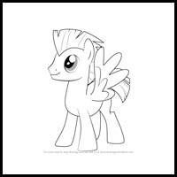 how to draw thunderlane from my little pony - friendship is magic