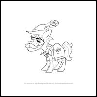 how to draw apple strudel from my little pony - friendship is magic