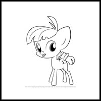 how to draw featherweight from my little pony - friendship is magic