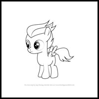 how to draw rumble from my little pony - friendship is magic