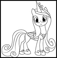 how to draw princess cadance from my little pony: friendship is magic