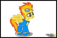 how to draw spitfire from my little pony - friendship is magic
