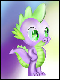 how to draw spike from my little pony: friendship is magic
