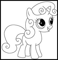 how to draw sweetie belle from my little pony: friendship is magic