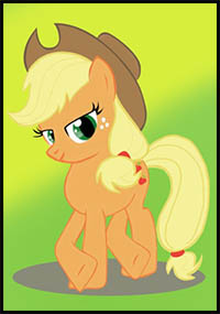how to draw applejack from my little pony: friendship is magic