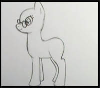 how to draw a my little pony basic