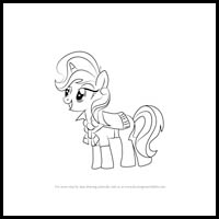 how to draw upper crust from my little pony - friendship is magic