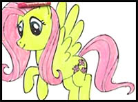 how to draw fluttershy