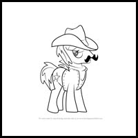 how to draw sheriff silverstar from my little pony - friendship is magic