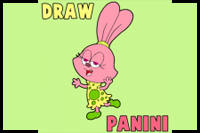 How to Draw Panini from Chowder with Simple Step by Step Drawing Tutorial 