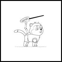 how to draw cat chase from paw patrol