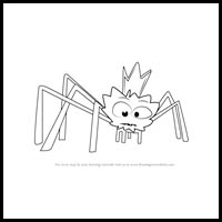 how to draw spider king from paw patrol