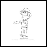 how to draw carlos from PAW Patrol
