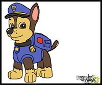 How to Draw PAW Patrol Cartoon Characters : Drawing Tutorials & Drawing & How to Draw PAW Patrol Illustrations Lessons Step by Step for Cartoons & Illustrations