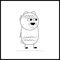 how to draw harry hamster from pegga pig