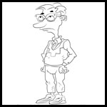 How to Draw Drew Pickles from Rugrats