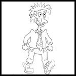 How to Draw Stu Pickles from Rugrats
