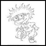 How to Draw Chuckie from Rugrats