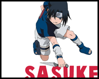 How to Draw Sasuke Uchiha from Naruto in Easy Step by Step Drawing Tutorial