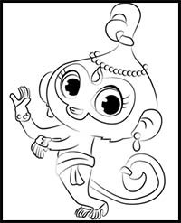 how to draw tala from shimmer and shine
