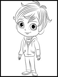 how to draw zac from shimmer and shine