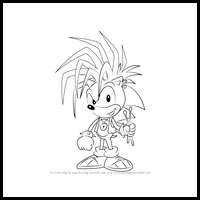 How to Draw Manic the Hedgehog from Sonic the Hedgehog