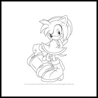 How to Draw Amy Rose from Sonic the Hedgehog
