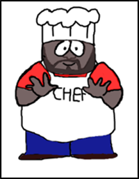 How to Draw Chef from South Park