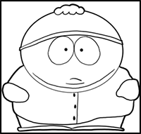 How to Draw Eric Cartman from South Park with Easy Step by Step Drawing Lesson