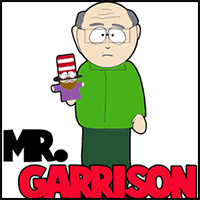 How to Draw Mr. Garrison from South Park in Easy Steps Drawing Tutorial