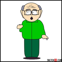How to Draw Herbert Garrison from South Park