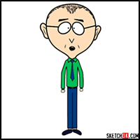 How to Draw Mr. Mackey from South Park