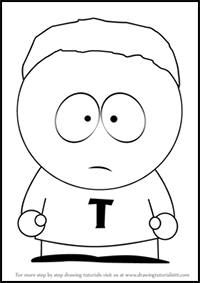 How to Draw Token Black from South Park
