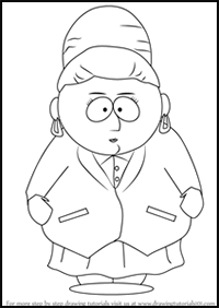 How to Draw Sheila Broflovski from South Park