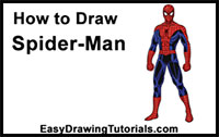How to Draw Spider-Man (Full Body)
