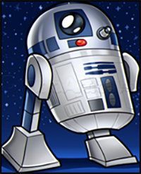 How to Draw Chibi R2-D2