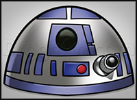 How to Draw R2 D2 Easy