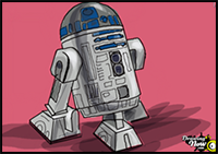 How to Draw R2-D2 from Star Wars