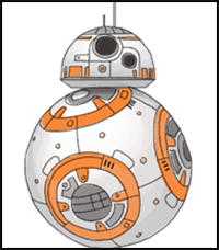 How to Draw Bb-8 from Star Wars VII