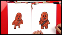 How to Draw a Cartoon Chewbacca