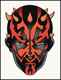 How to Draw Darth Maul from Star Wars