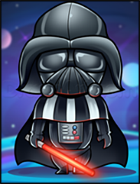 How to Draw Chibi Darth Vader