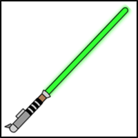 How to Draw a Lightsaber from Star Wars